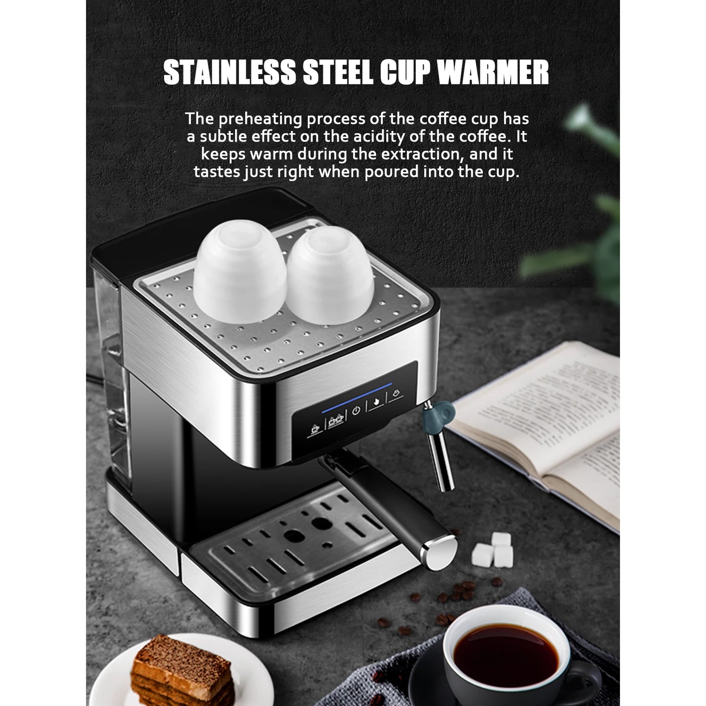 20 Bar Italian Espresso Machine Semi-automatic Make milk foam Coffee Machine High-pressure Extraction Espresso Coffee Maker