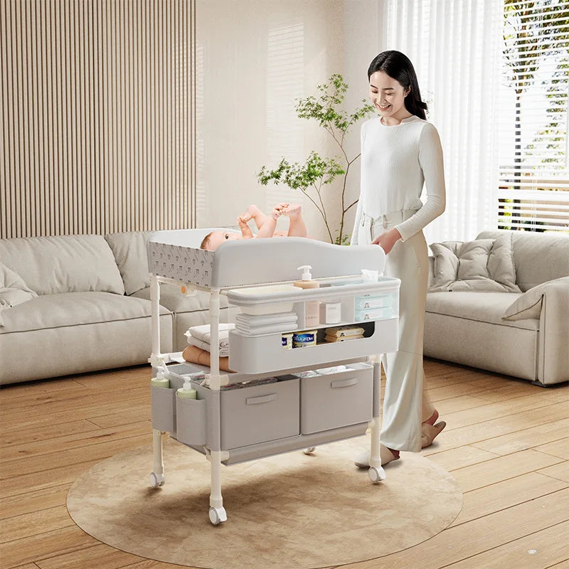 Diaper Table Baby Care Table Portable Multifunctional Foldable Shampooable Baby Diaper Table