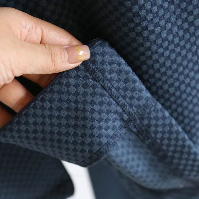 2025 New Men's Autumn/Winter Pajama Set Thickened Warm Home Clothes Long Sleeve Long Pants Two Piece Set Large Size Set - AIAZ