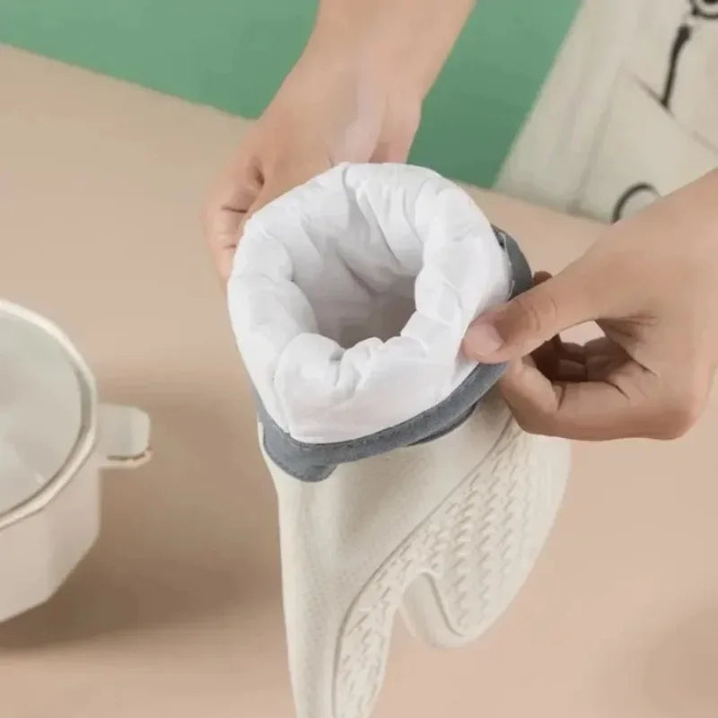 Microwave Kitchen Baking Mitt - 2pcs Silicone Oven Gloves, Thicken High Temp Resistant, Anti-burn Non-slip, Heat Gloves