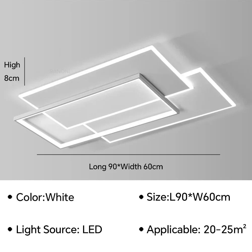Modern LED Ceiling Lamps Simplicity for Living Room Decor Bedroom Lights Nordic Kitchen Home Decor Indoor Lighting Fixture