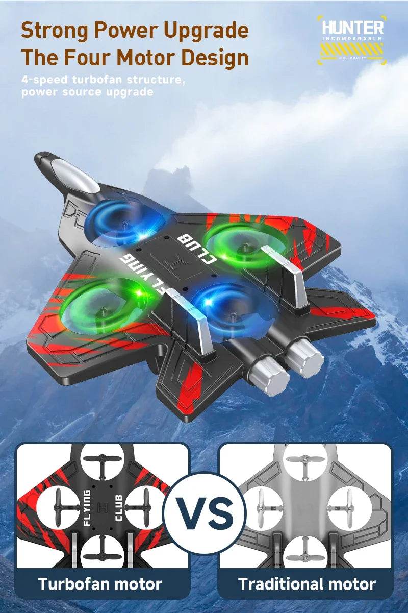 RC Aircraft EPP Foam Stunt Glider Electric Fighter Remote Control Airplane Fall Resistant Plane Toys for Boys Kids CZ01 CZ63 - AIAZ