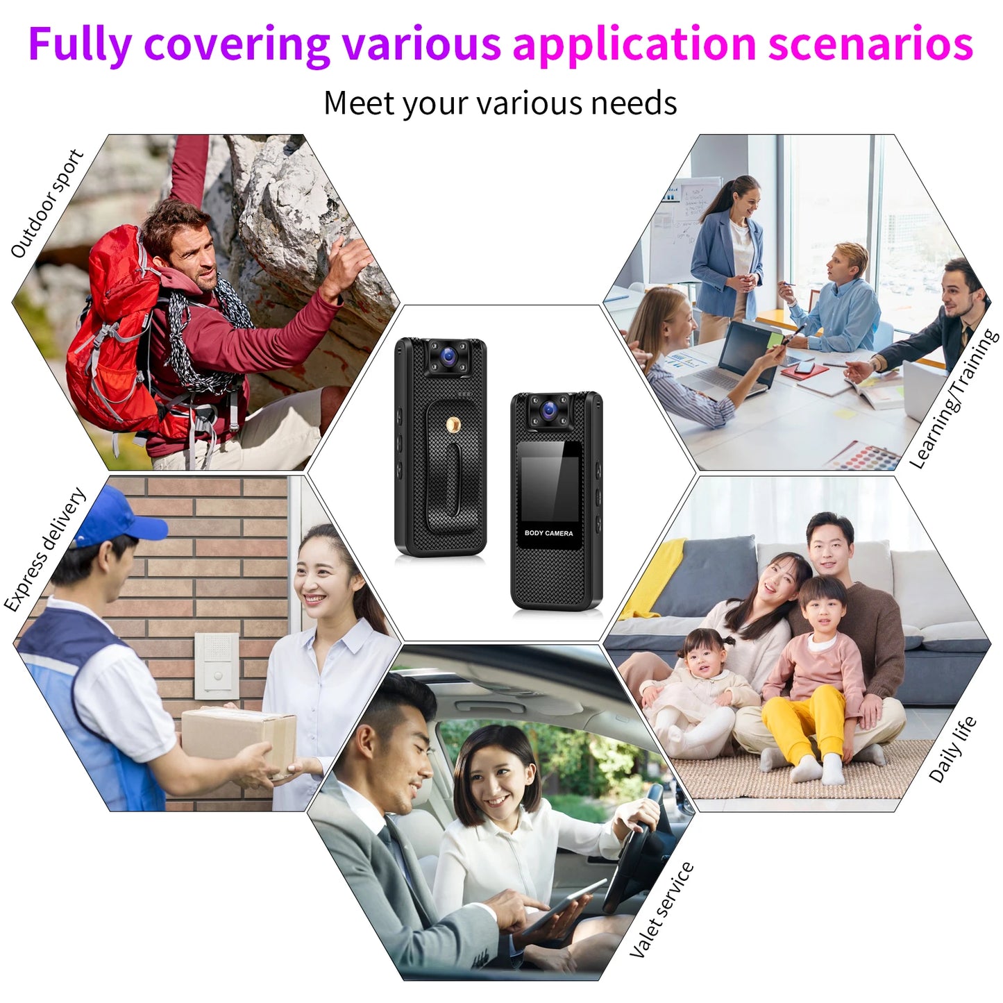 Portable 4K Mini Camera Digital Video Recorder With WiFi Worn Police Small Body Cam Infrared Night Vision Sports DV Camcorders