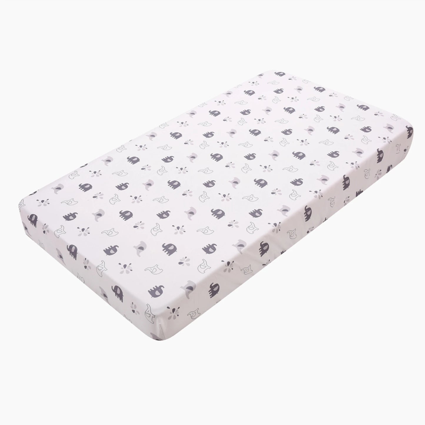 4Pcs Baby Bedding Crib Set Nursery Bedding Set Cot Bedding Set Infant Nursery Room (Comforter Fitted Sheet Crib Skirt Blanket)