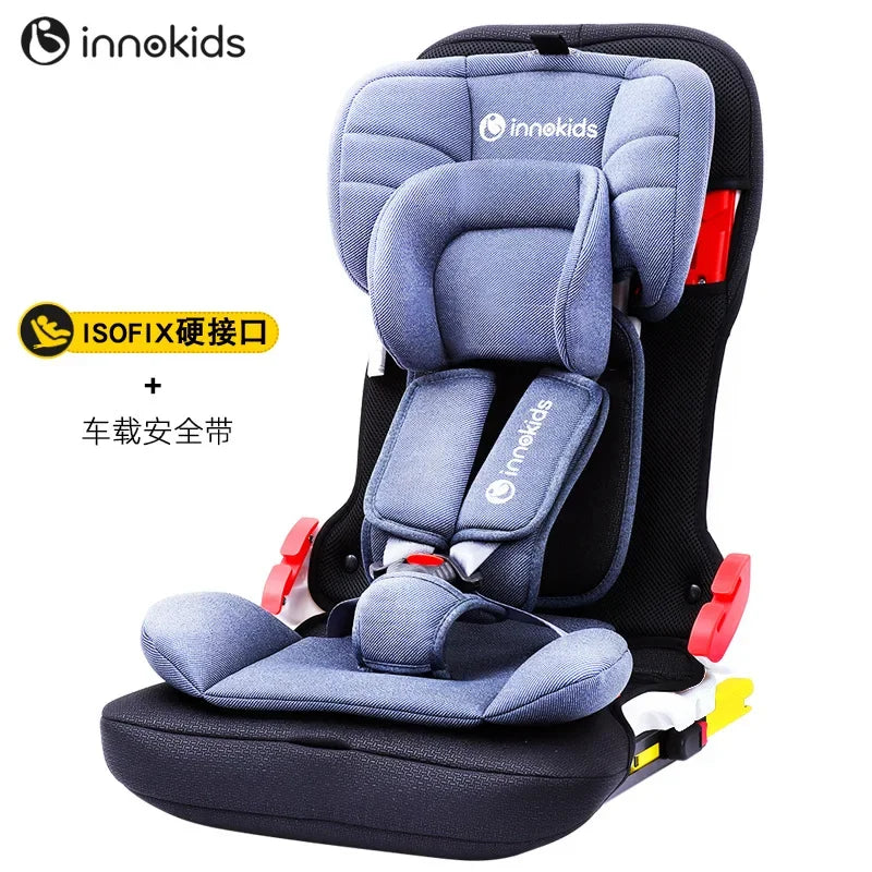 Ik-06 Innokids Child Safety Seat 360 Degree Rotating Car With 0-12 Years Old Baby Can Sit And Lay Isofix Latch Grey