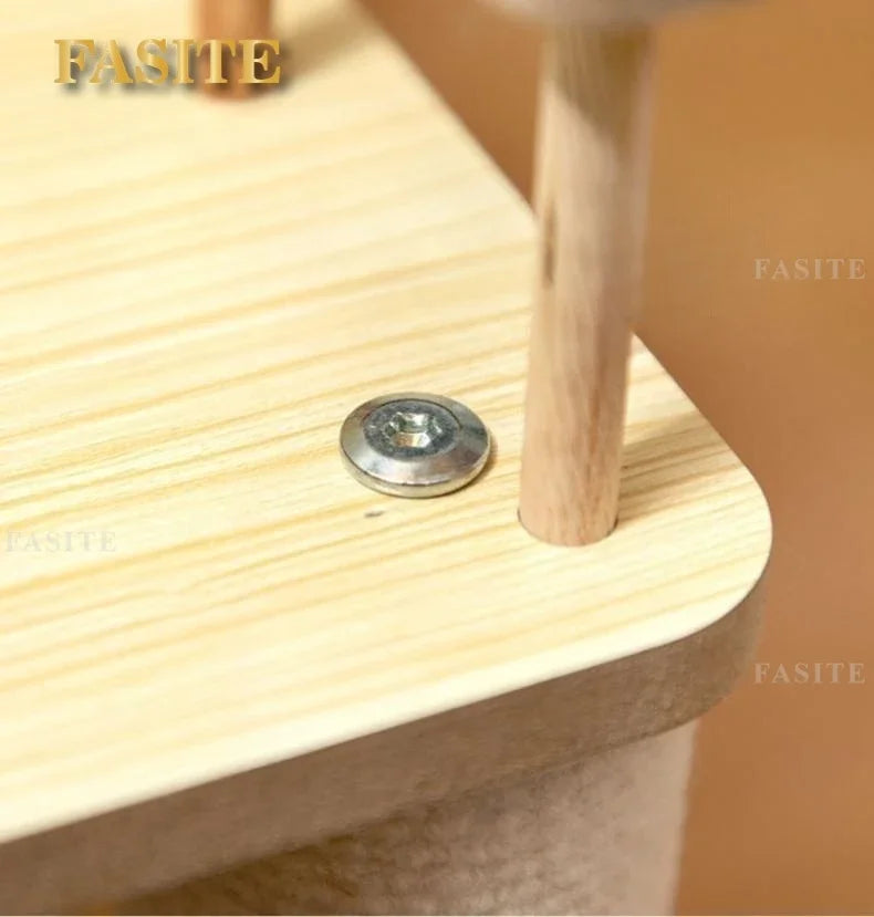 Luxury Cat House Two-Storey Villa Pet Cat Beds Hammock Coconut Tree House Wooden Pet Condos With Stairway Cat Scratching Posts