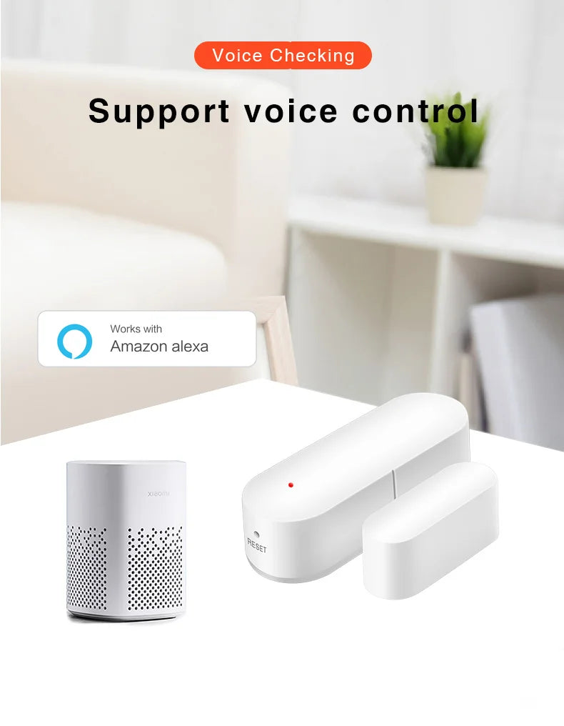 Zigbee Smart Door Window Sensor Open/Closed Detectors EWeLink App Control Security Alarm Work With Alexa Google Home