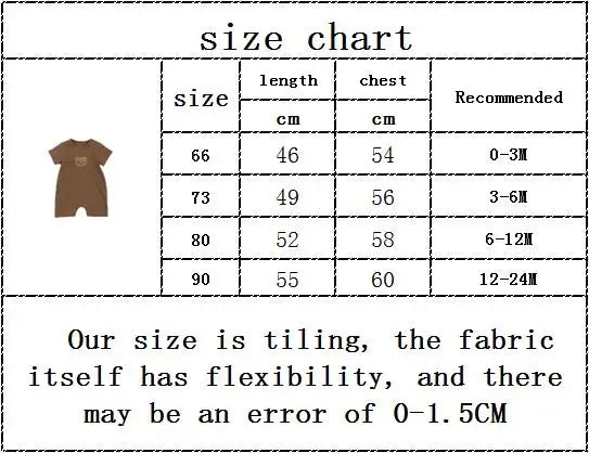 New In Summer Kids Baby Girls Boys Short Sleeve Waffle Patch Bear Infant Newborn Jumpsuits Cotton Romper Gift Hat with Ear