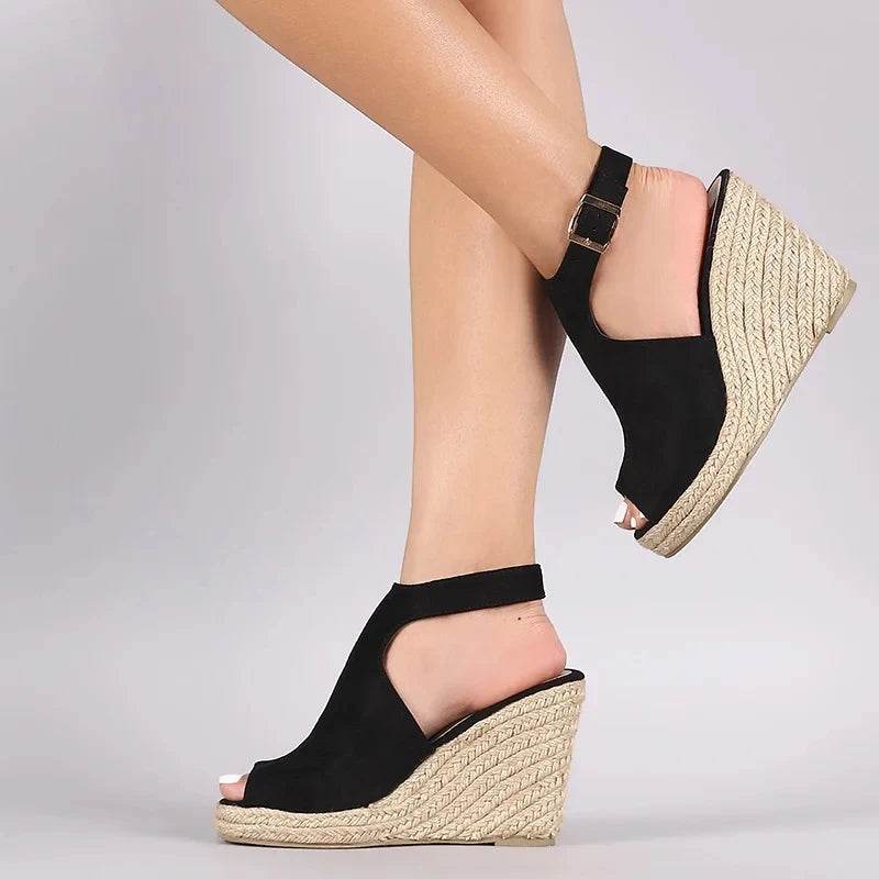 Platform Sandals Woman Wedges Summer Women's Shoes 2024 Dress Slides Gladiator Mules Espadrilles Elegant Luxury Fashion Medical - AIAZ