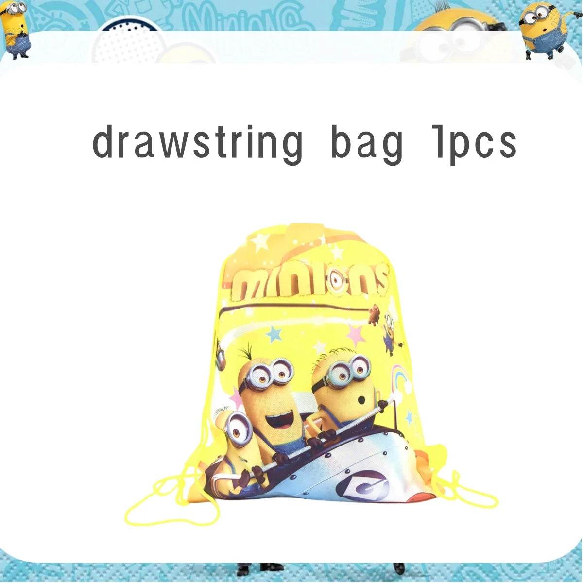 Big Eye Yellow Man Birthday Party Supplies Set - Disposable Tableware Tablecloth Plate Cup Balloon for Boys & Girls Baby Shower - AIAZ