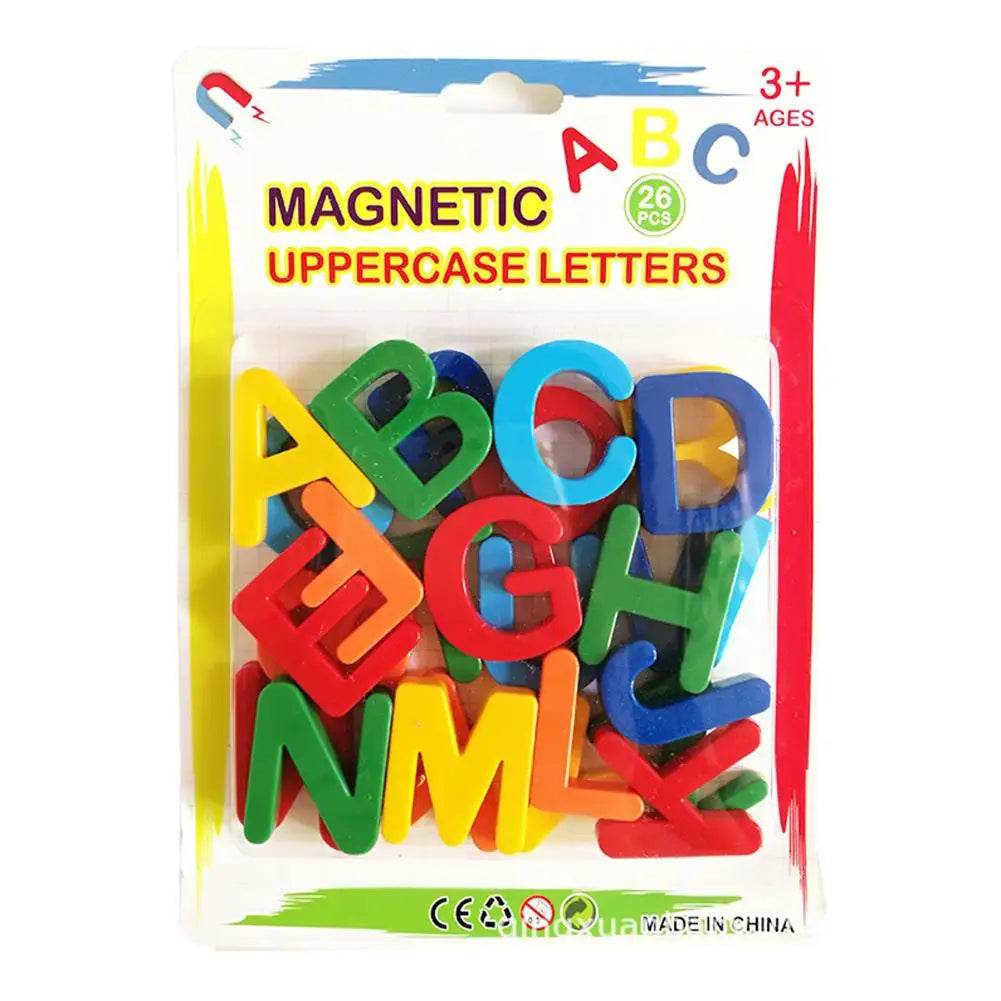 Kids Magnetic Learning Alphabet Letters Plastic Refrigerator Stickers Toddlers Kids Learning Spelling Counting Educational Toys - AIAZ