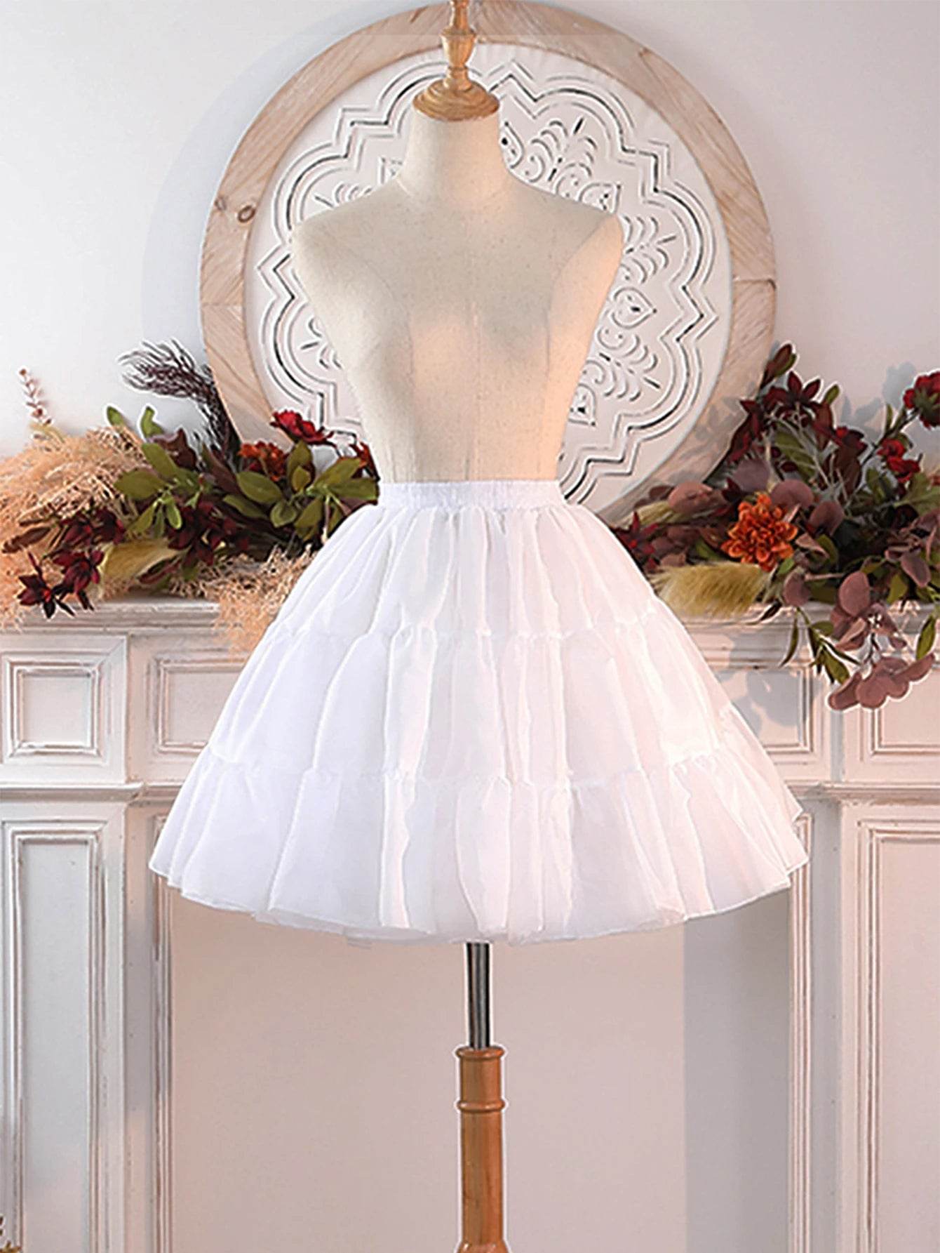 Skirts women black petticoat crinoline underskirt satin under skirt for dresses interior combination tutu skirt for girl no hoop - AIAZ