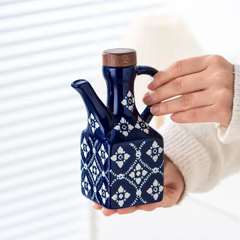 American ceramic oil pot, commercial oil bottle, household kitchen seasoning bottle