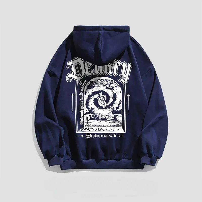 Male Hoodie Harajuku Fashion Loose Autumn New In Men's Hooded Sweatshirt Funny Cheap Streetwear High Quality Pastel Color Cotton - AIAZ