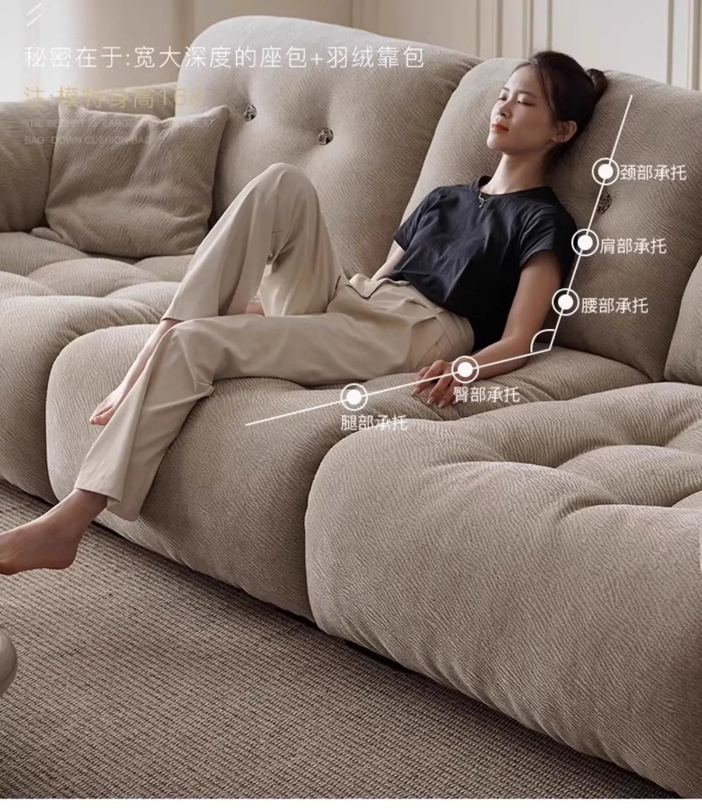 Designer Style Minimalistic Sofa Waterproof Elegant Wooden Chaise Lounge Sofas Living Room Couch Muebles Entrance Hall Furniture