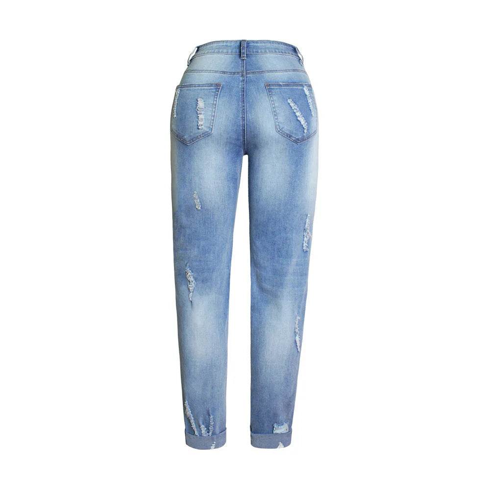 Sexy Embroidery fashion streetwear women mom jeans woman jean stacked pants boyfriend baggy jeans vintage clothes denim trousers - AIAZ