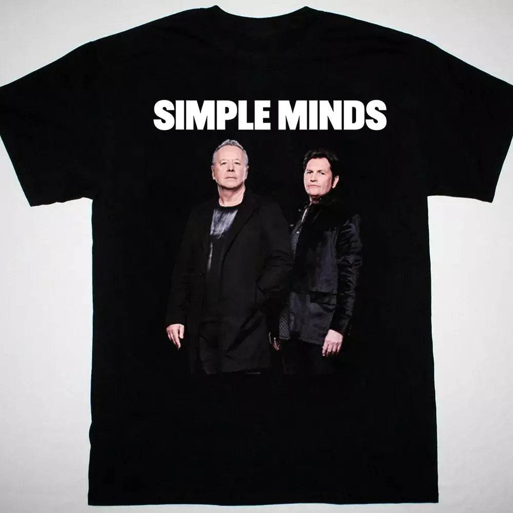 Men T-Shirt HOT NEW Simple Minds Tour 2025 BLACK T-shirt Unisex Oversize T-shirst Fashion Brand Summer Casual Daily Tee - AIAZ