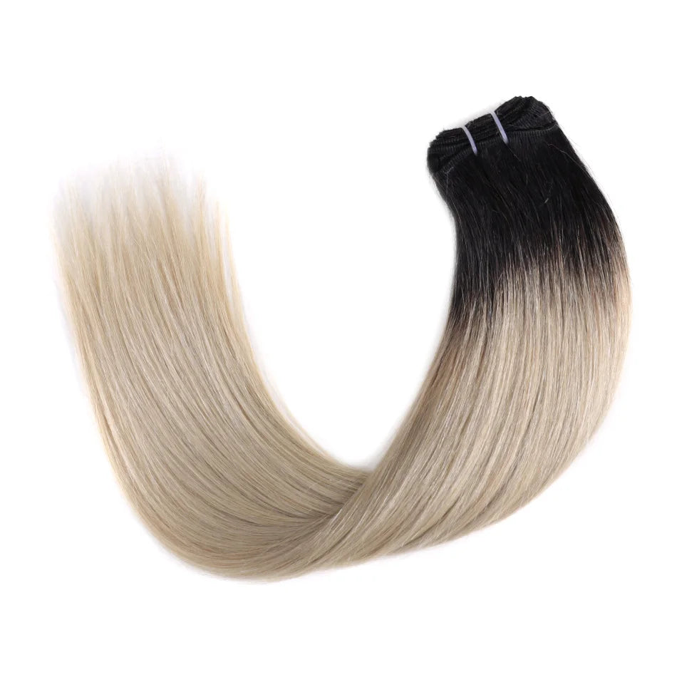Russian Human Hair Bundles Weft 100% Remy Human Hair Weaves 100G /50G Hair Weaving Braiding Natural Straight Hair