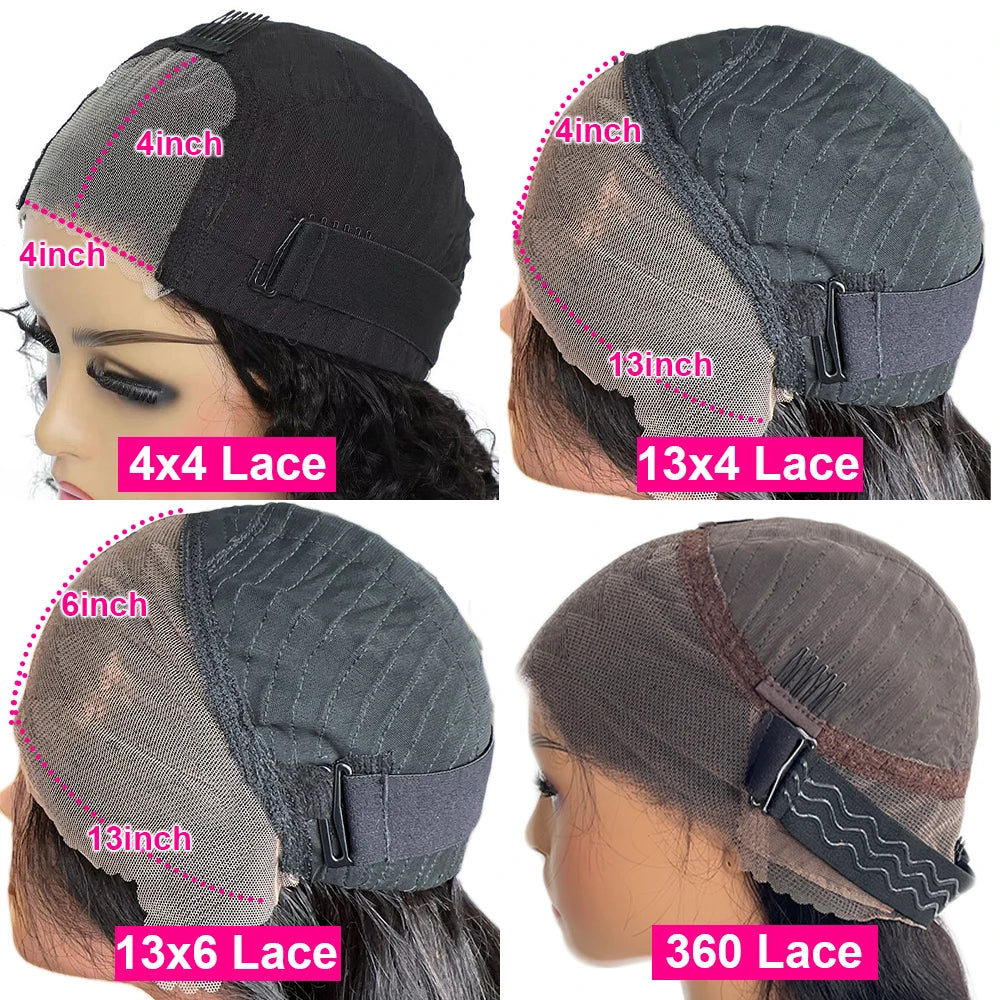 Bob Wig 13×4/13×6 HD Transparent Lace Preplucked With Baby Hair Super Double Drawn Glueless Wigs Wear And Go 1B/4 Color Wig VLAV