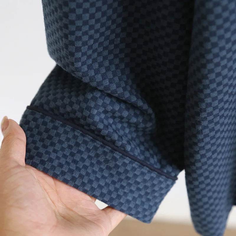 2025 New Men's Autumn/Winter Pajama Set Thickened Warm Home Clothes Long Sleeve Long Pants Two Piece Set Large Size Set - AIAZ