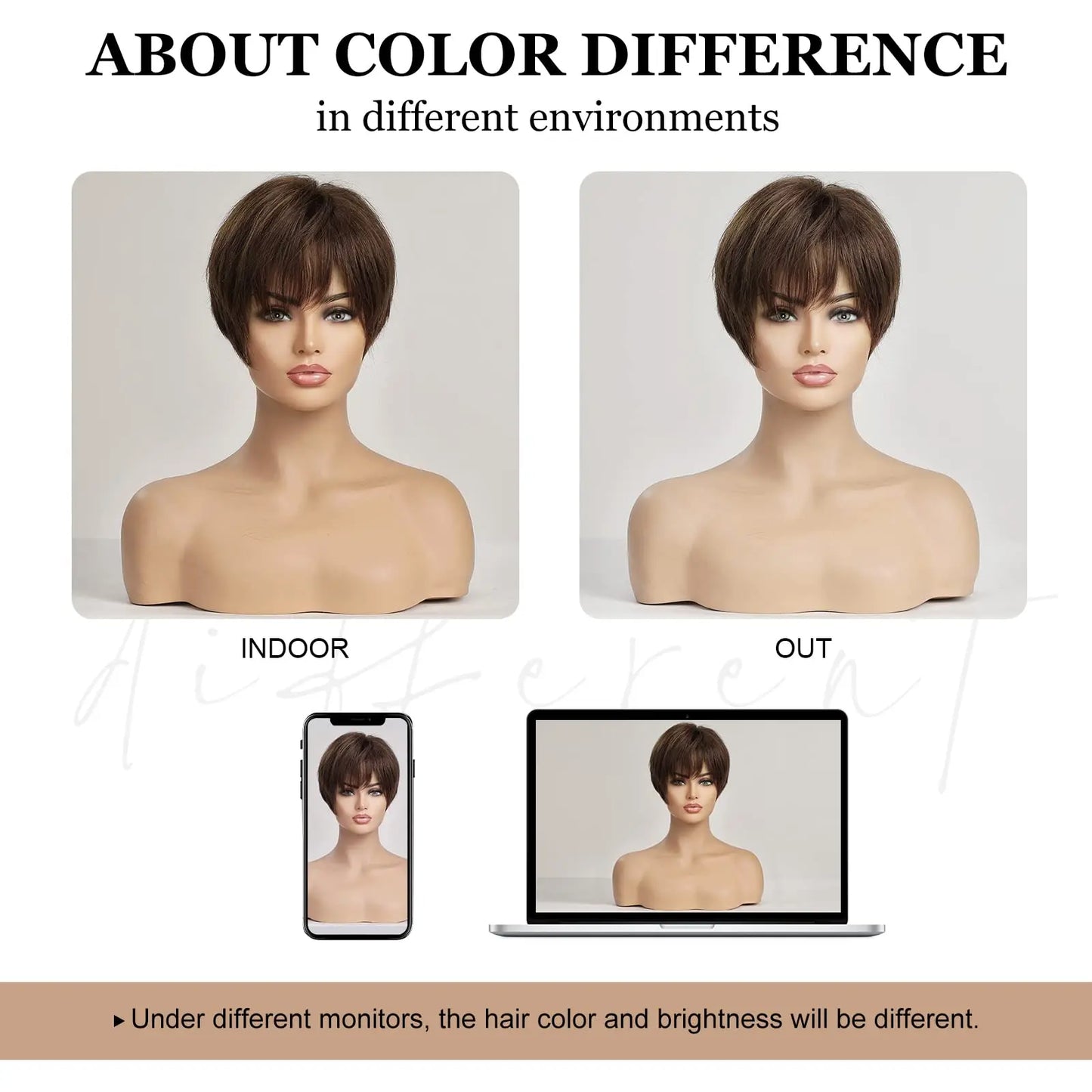 100% Remy Human Hair Wigs Brown Short Pixie Cut Lace Front Wig for Women HD Transparent Human Hair Lace Frontal Wigs