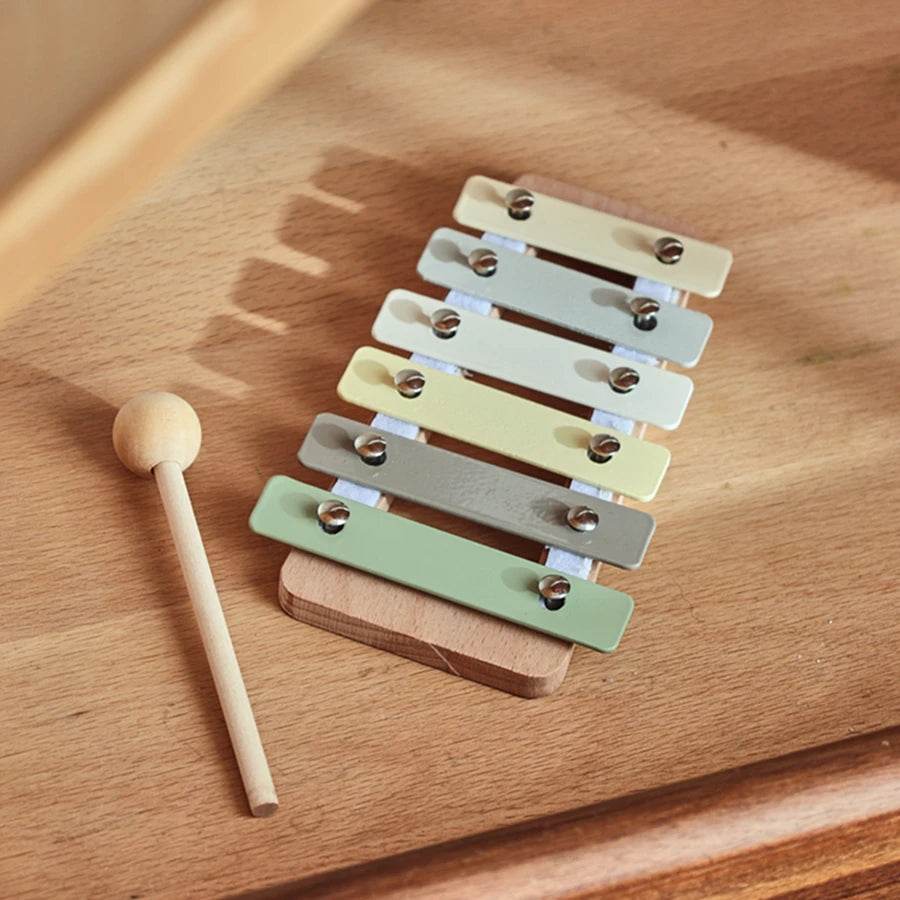 Musical Montessori Toys Baby Toys Rattle Bell Drum Xylophone Percussion for 0 3 Year Kids Early Educational Instruments Toys - AIAZ