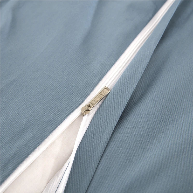 Sliver Gold Luxury Silk Satin Jacquard duvet cover bedding set queen king size Embroidery bed set bed sheet/Fitted sheet set