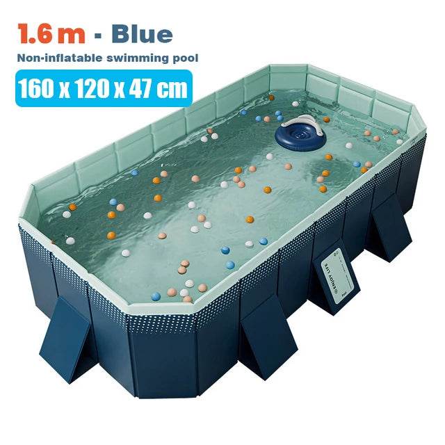 3M/2.6M/2.1M Big Swimming Pool Wear-Resistant Non-Inflatable Outdoor Large Pools Outdoor Indoor Game Back to School Gifts - AIAZ