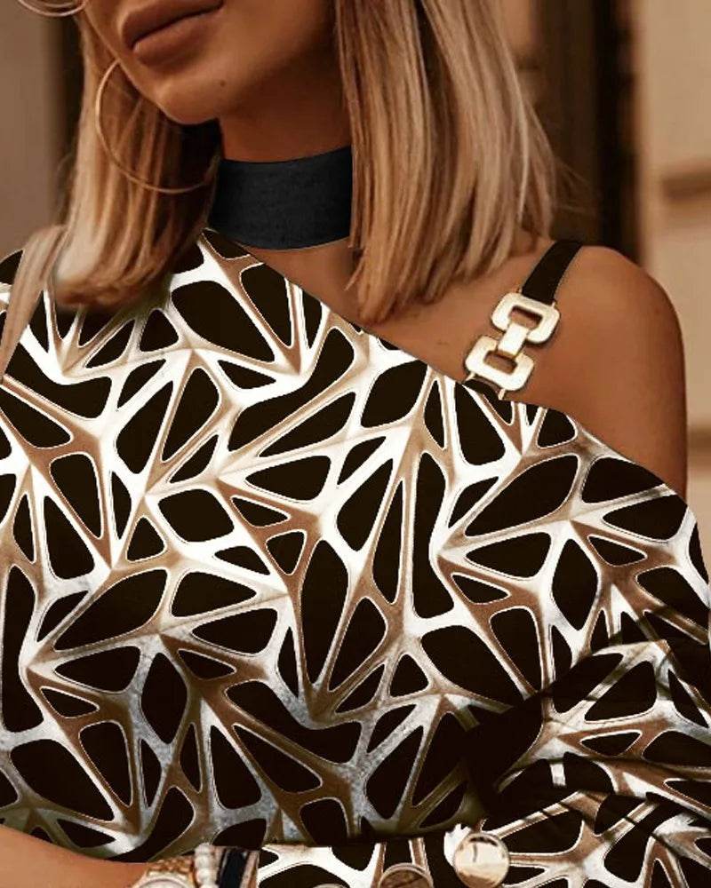 Women's Sexy Loose Blusas Tees t shirt De Los Hombros Blouses Or Tops For Woman Chemisier Femme blusones para mujer - AIAZ