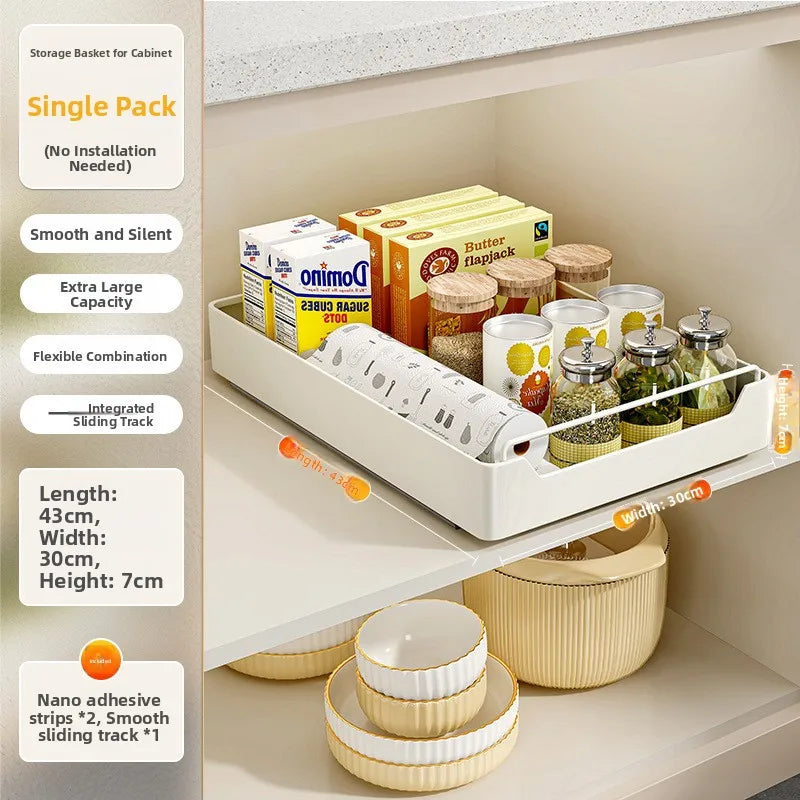 Kitchen Pull out elf Storage Ra Sink Drain Board Cabinet Slide Tra Der Organizer Spice Ra No Drilling Required