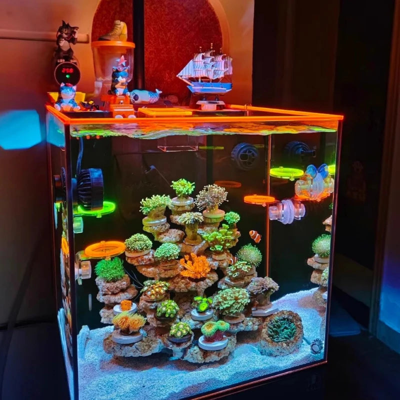 Sea Water Fish Tank Coral Reef Landscape Natural Coral Stone Coral Cultivation Base DIY Originality Scenery