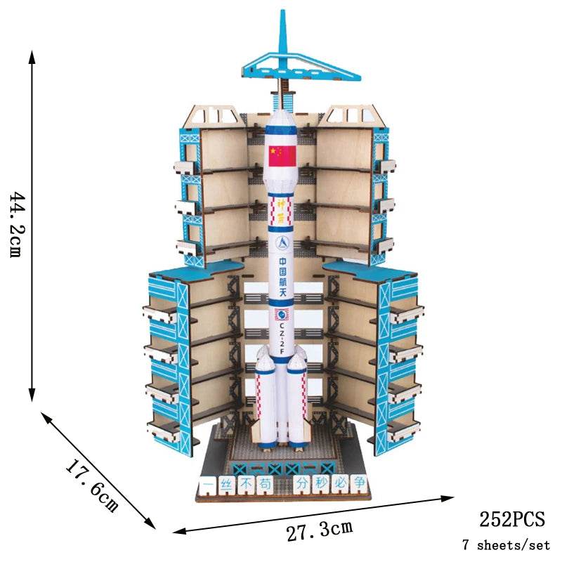 Retro Bus European-style Campervan 3D Wooden Car Puzzle DIY Sailing Ship Airplane Building House Model Jigsaw Toys For Children - AIAZ