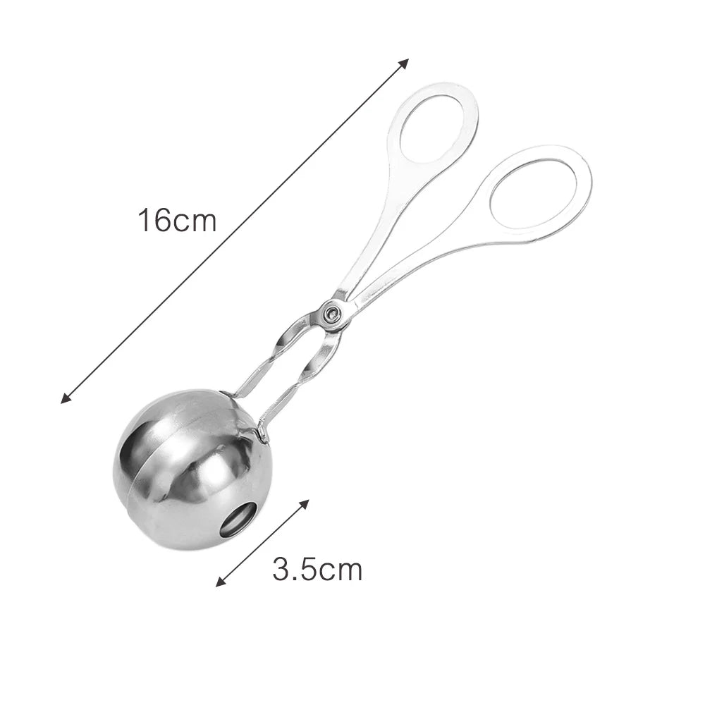 Stainless Steel Meatball Clips Meatballs Maker Tool Non Stick Stuffed Meat Balls Fish Ball Rice Ball Making Mold Kitchen Gadgets