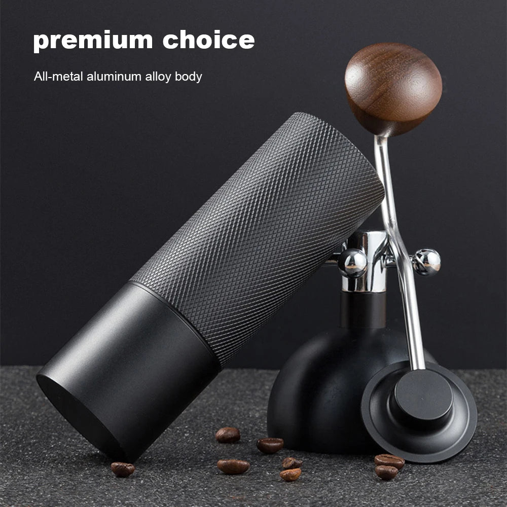 Manual Coffee Grinder Stainless Steel Conical Burr Adjustable Setting High Quality Portable Hand Grinder