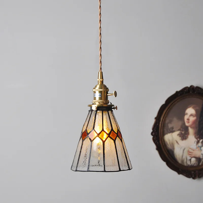 IWHD 2022 NEW Nordic Glass LED Pendant Lights Fixtures Copper Bedroom Dinning Room Restaurant Modern Hanging Lamp Lighting