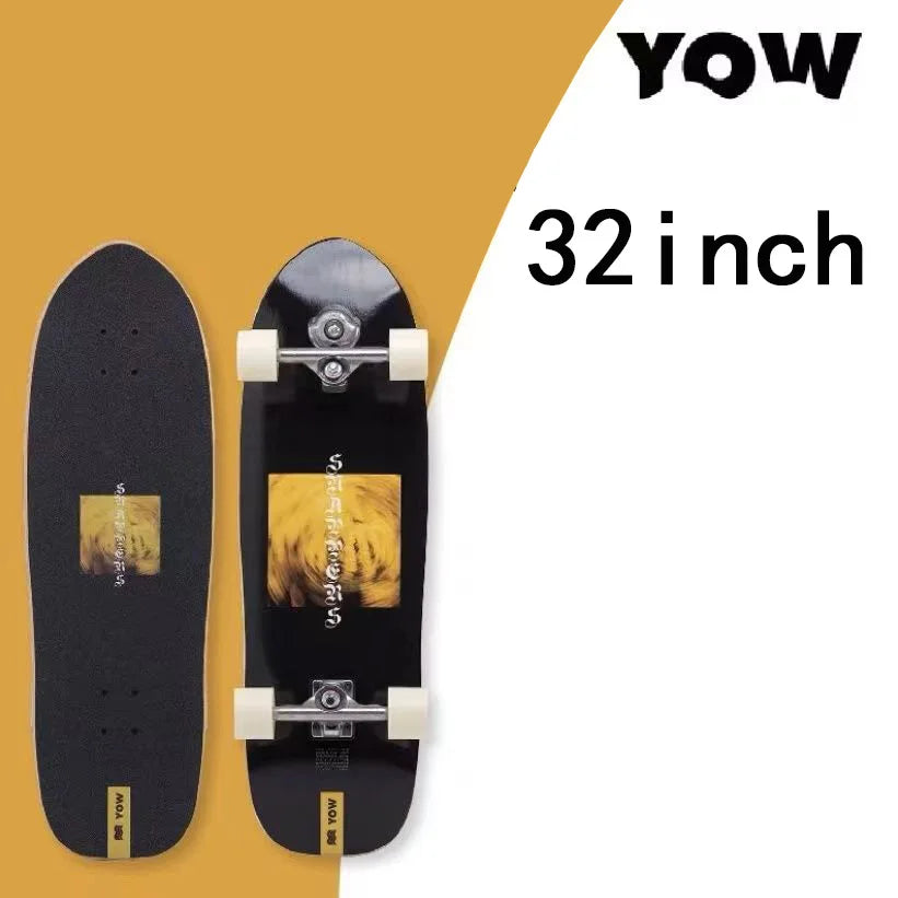 YOW land surf skateboard longboards whole kits good quality spring system branded with trucks wheels bearings and tool