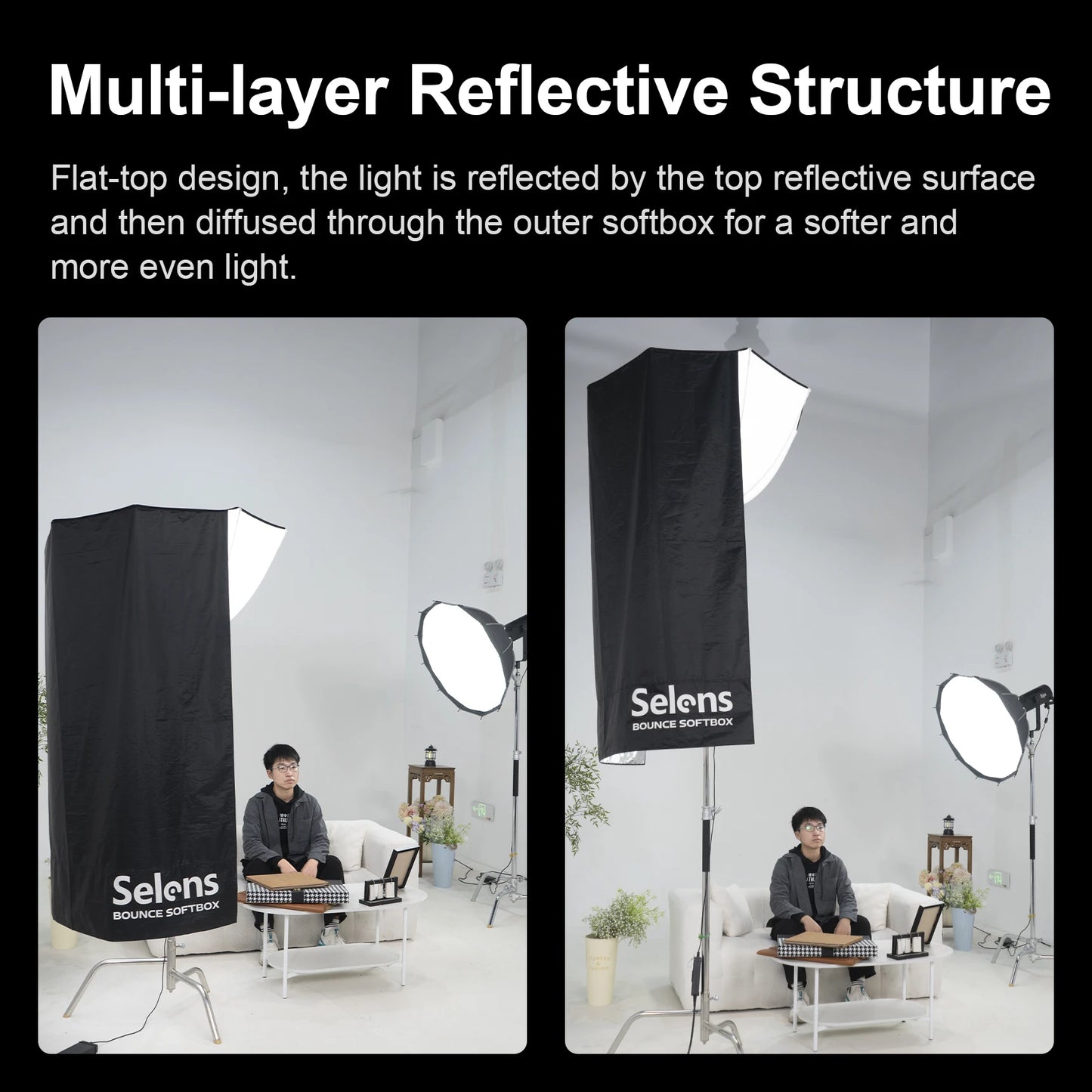 Selens 70cm 90cm 110cm Reverse Octagonal Softbox Photo Studio Kits Bowens Mount Octagon Umbrella Softbox Photography Accessories