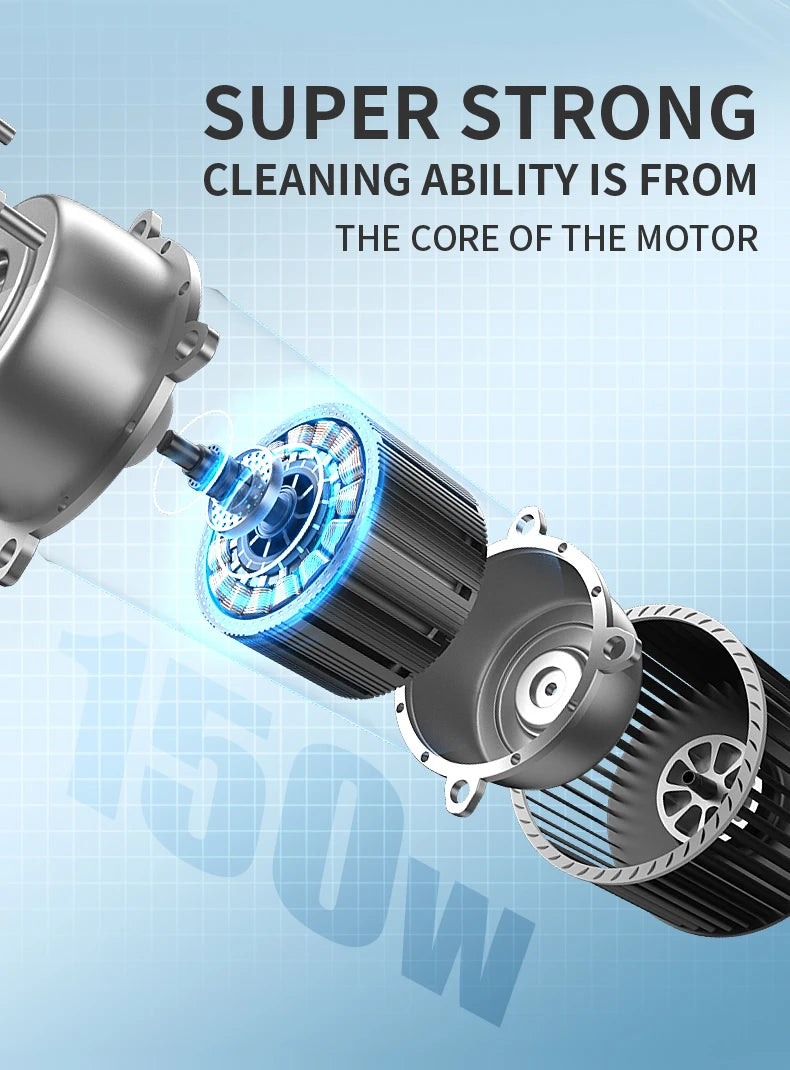 Liectroux i7Pro Cordless Vacuum Cleaner for Wet And Dry Cleaning, Smart Washing for Home Multi Surface Floor,14Kpa, Self-drying