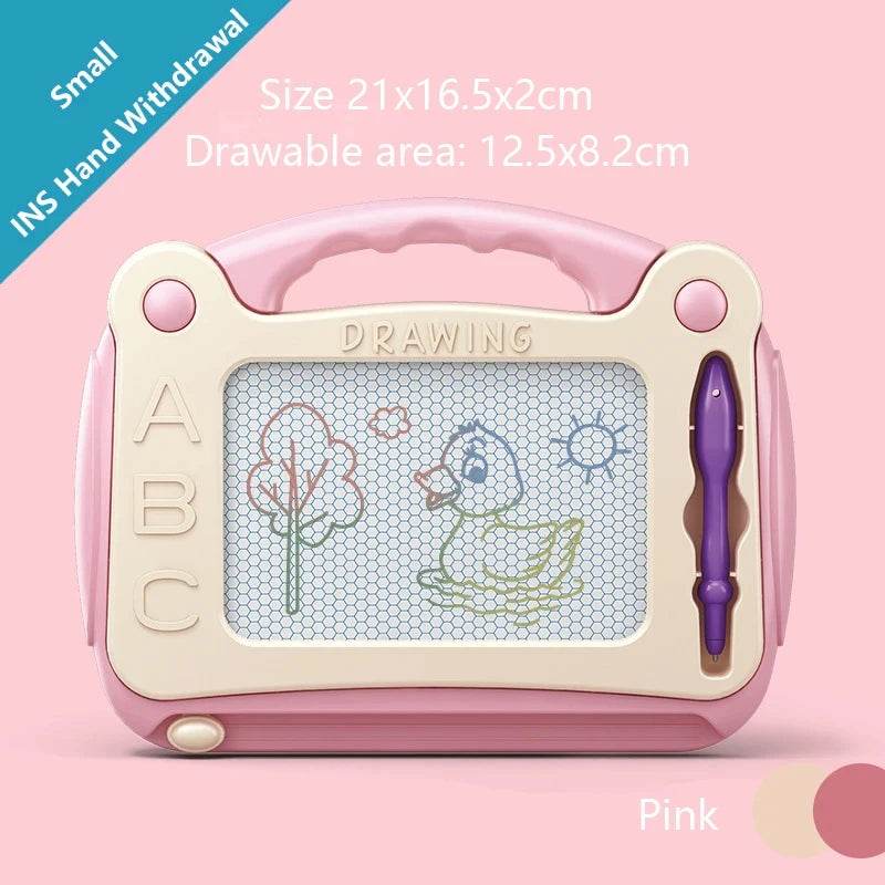 Magnetic Drawing Board Colored Graffiti Magic Eraser Drawing Board Children's Graffiti Board Art Early Education Drawing Toy - AIAZ