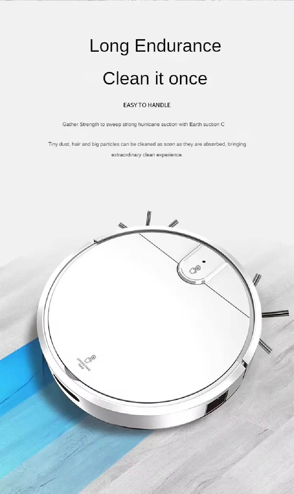 Robot Vacuum Cleaner 2500PA Smart Remote Control Wireless AutoRecharge Floor Sweeping Cleaning appliance Vacuum Cleaner For Home - AIAZ