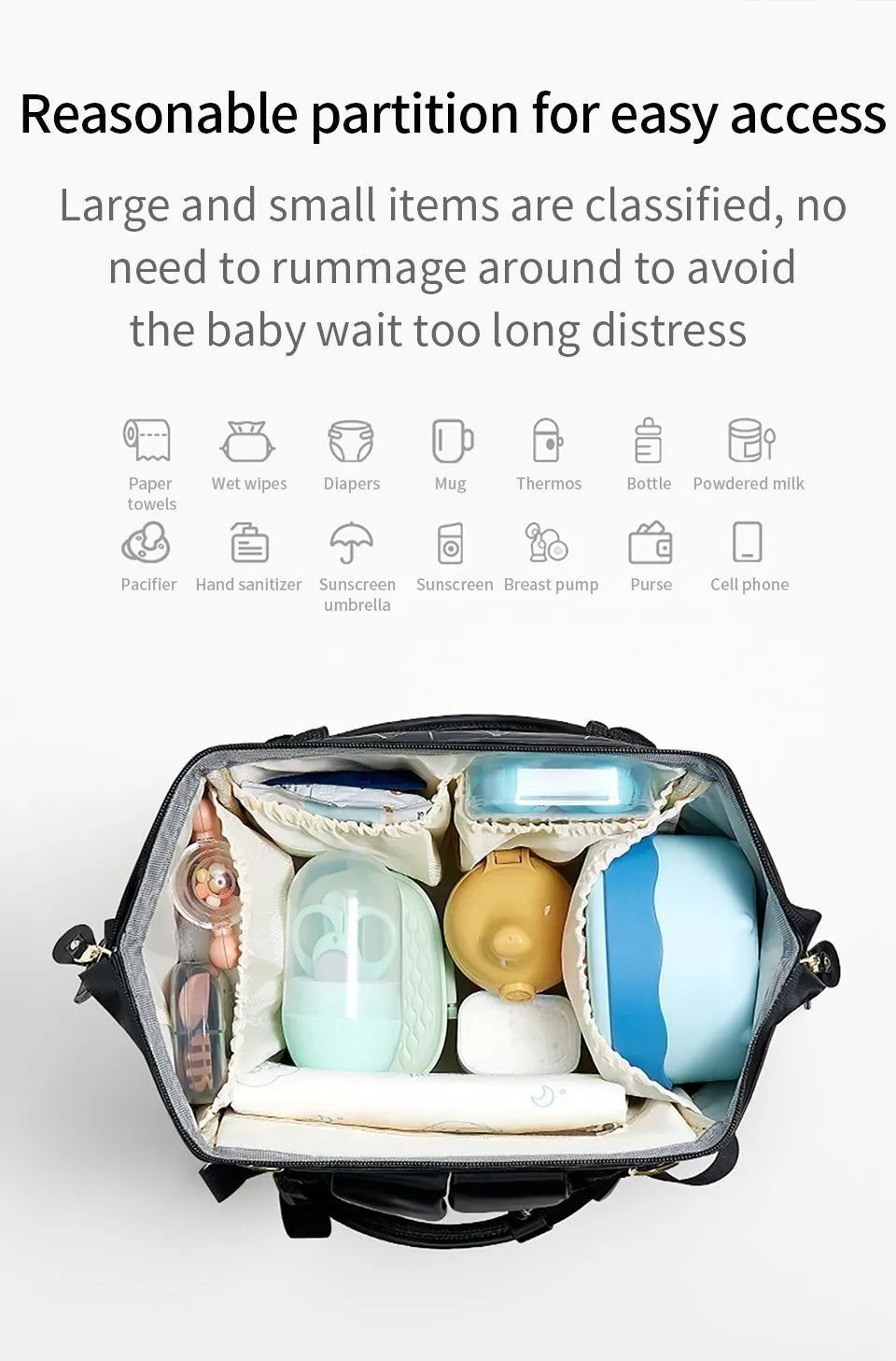 AIBEDILA Mommy Bag Waterproof Large Capacity Fashionable and High Quality Supplies Supplies for Pregnant Women Babies Backpacks
