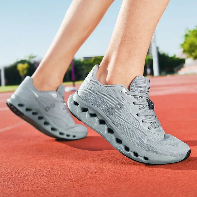 Fashion Cushioning Running Shoes for Men Lightweight Sneakers Breathable Tennis Shoes Non-Slip Sports Casual Walking Footwear