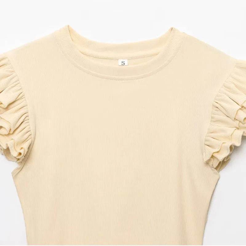 Top Women Summer Corset Woman Clothing Tank Crop Knitted Top Female Y2k Ruffled Sleeveless Cute Street Style Casual Women's Vest - AIAZ