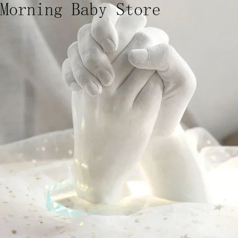 DIY Couples Hand Model Casting Clone Powder Kit Handmade Mold Crafts Valentine's Day Gift Wedding Anniversary Accessories