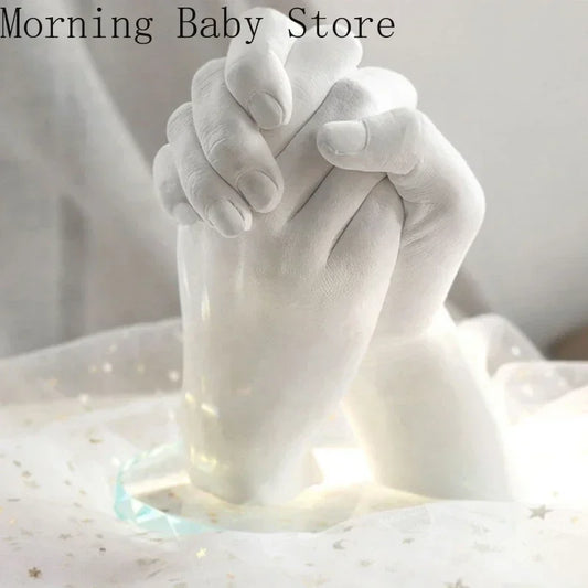 DIY Couples Hand Model Casting Clone Powder Kit Handmade Mold Crafts Valentine's Day Gift Wedding Anniversary Accessories