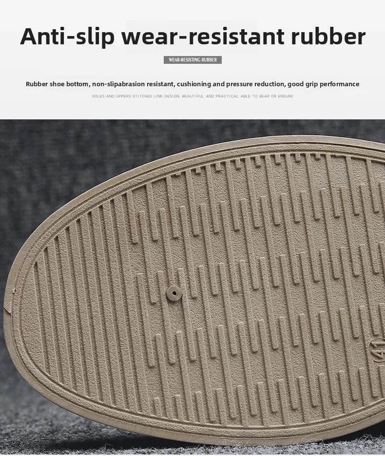 Men's Shoes 2025 New Spring Work Safety Shoes, Anti-slip, Wear-resistant, Versatile Casual Sports Work Shoes, Men's Board Shoes - AIAZ