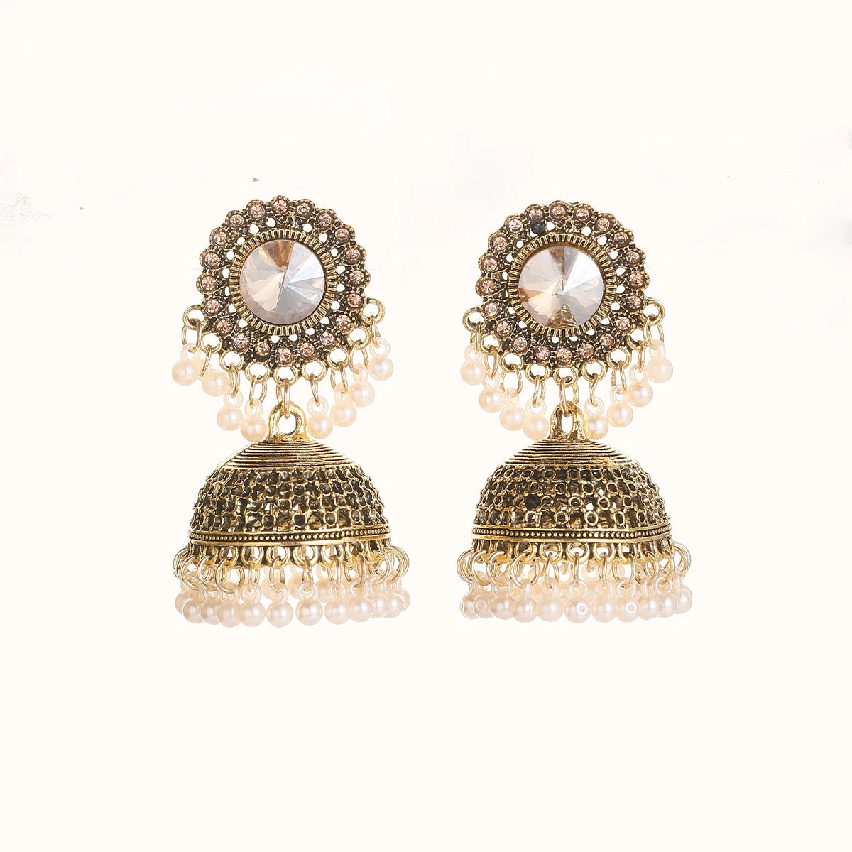 Boho Afghan Ethnic Drop Earrings For Women Pendient Gold Color Gyspy Silver Color Bell Ladies Indian Earring Jewelry