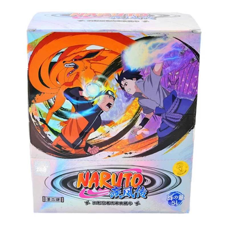 KAYOU Genuine Naruto Cards Box Anime Figure Card Booster Pack Sasuke Collection Flash Card Toy Birthday Christmas Gift for Kids - AIAZ