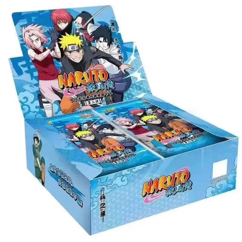 KAYOU Genuine Naruto Cards Box Anime Figure Card Booster Pack Sasuke Collection Flash Card Toy Birthday Christmas Gift for Kids - AIAZ