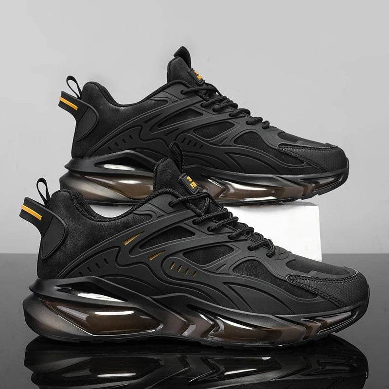 Men Shoes 2025 Casual Walk Air Cushion Marathon Breathable Lightweight Women's Comfortable Athletic Nonskid Sneakers - AIAZ